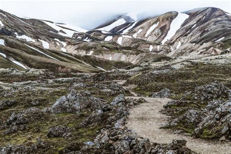 Landscape Of Landmannalaugar Iceland Highland Stock Photo Image Of