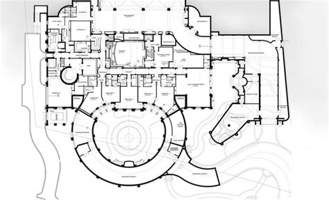 Floor Plans To The 60000 Square Foot Le Palais Royal Oceanfront Mega
