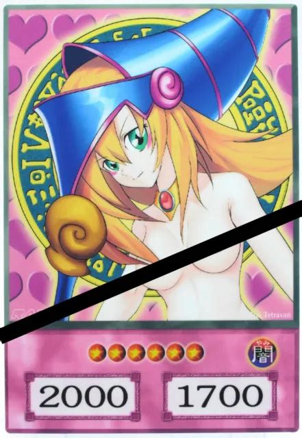 Sexy Dark Magician Girl Anime Style Orica Card Custom Yugioh Rare Group 900 Picclick