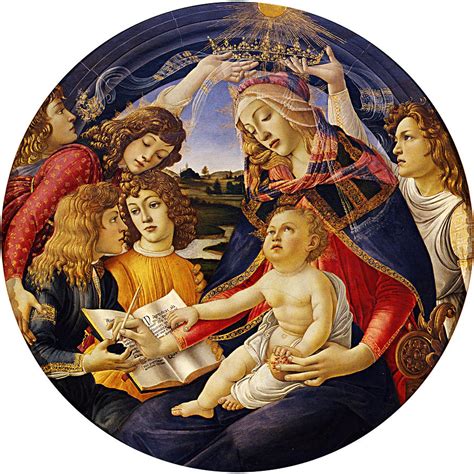 Madonna Of The Magnificat Painting By Sandro Botticelli Fine Art America
