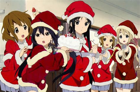 Pin By Phoenixwing On K On♡ Anime Christmas Anime Anime Best Friends