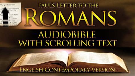 Holy Bible Audio Romans Chapters 1 To 16 Contemporary English With