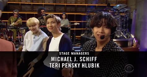 BTS on The Late Late Show with James Corden 1/28/2020 Yoongi, Namjoon, Taehyung | The late late 