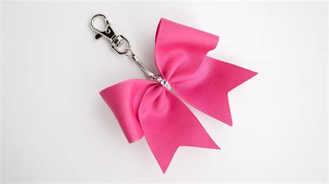 Maybe you would like to learn more about one of these? Keychain Bow Tutorial with Rabom - YouTube | Cheer bows diy, Glitter cheer bow, Diy hair bows