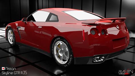 The 2017 version received a new interior and 20 hp more than before. Nissan Skyline GTR R35 3D Model OBJ 3DS FBX C4D BLEND DAE ...