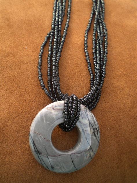 Black Jasper Pendant Necklace