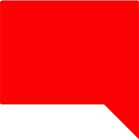 Red Comment Square Icon Free Red Speech Bubble Icons