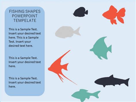 Fishing Shapes Powerpoint Templates Slide