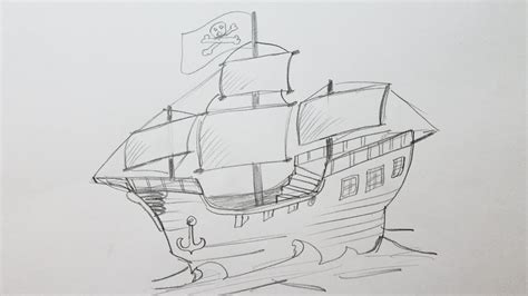 Learn how to draw and paint with us! How to draw a pirate ship - YouTube