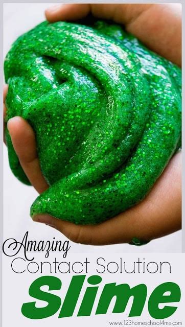 Easy Amazing Slime Recipe With Contact Solution For Kids