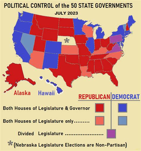 Filepolitical Party Control Of The 50 United States July 2023png