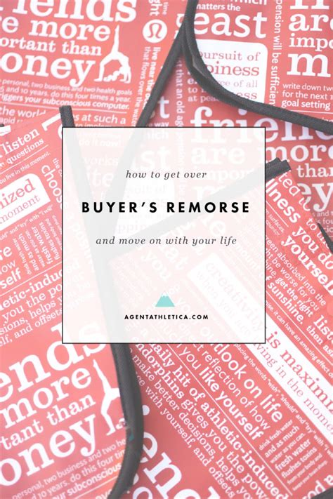 How To Get Over Buyer S Remorse Agent Athletica
