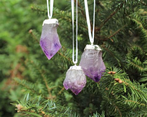 Amethyst Crystal Christmas Ornament Home Decorations For Holidays