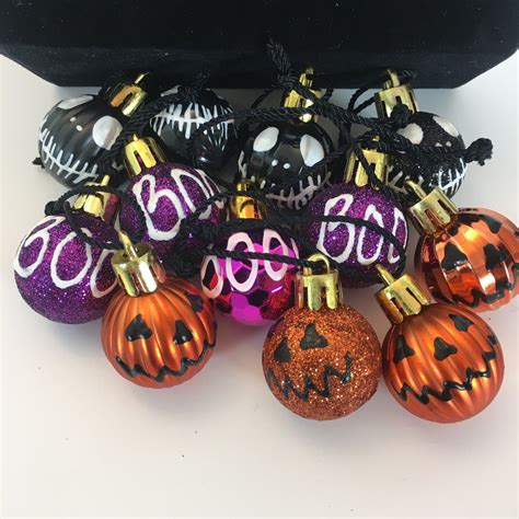 12 Halloween Ornaments Spooky Home Decor Ornamentshalloween Etsy