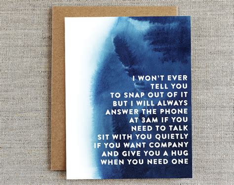 Compassion Card Encouragement Card Depression Card Etsy