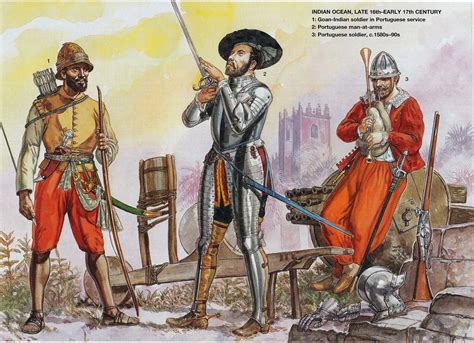 Portuguese Soldiers In India 16th 17th Century Historical Armor