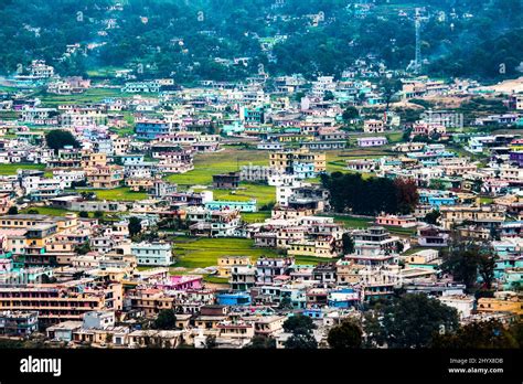 View Of Bageshwar Town Bageshwar District In The State Of Uttarakhand