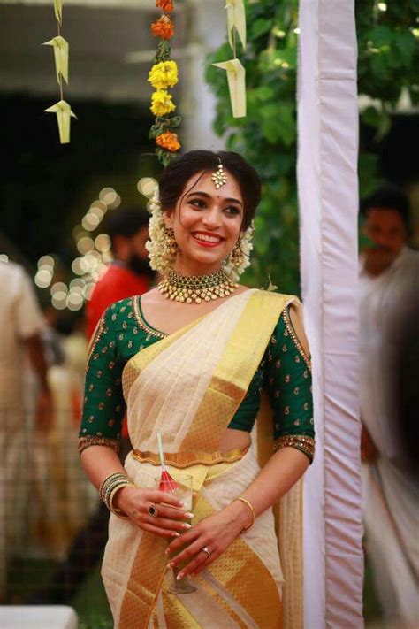 Onam Dress In 2021 South Indian Wedding Saree Half Sa