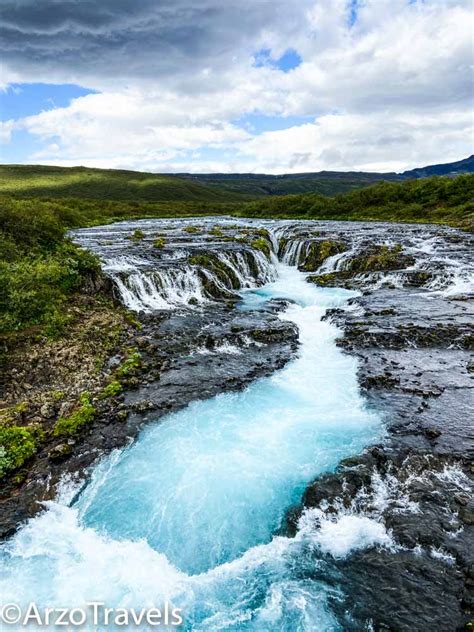 Hiking To Bruarfoss Waterfall Iceland Arzo Travels