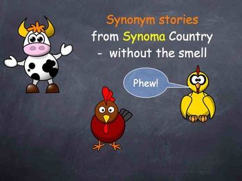 Synonym Lesson Farm Stories 1st 2nd DEAF Hearing Impaired ESL SPED