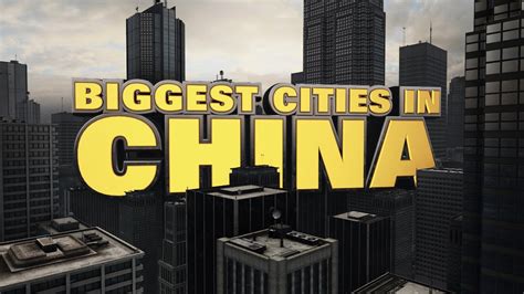 Top Ten Biggest Cities In China 2014 Youtube
