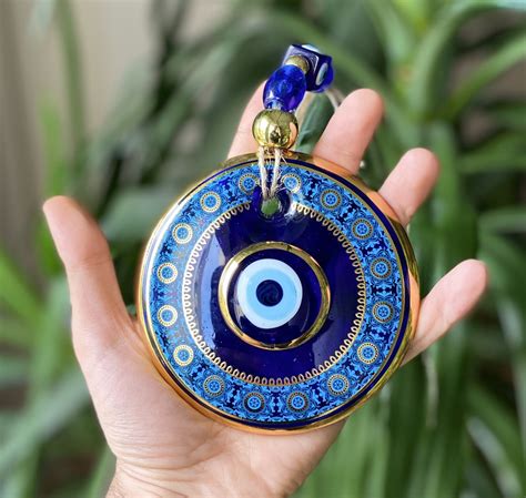 Large Round Evil Eye Wall Hanging Nazar Boncuk Amulet Talisman