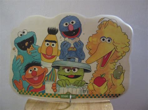 Vintage Sesame Street Activity Placemat Sesame By Unbrokenpast