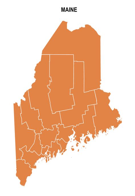 Maine County Map Editable And Printable State County Maps