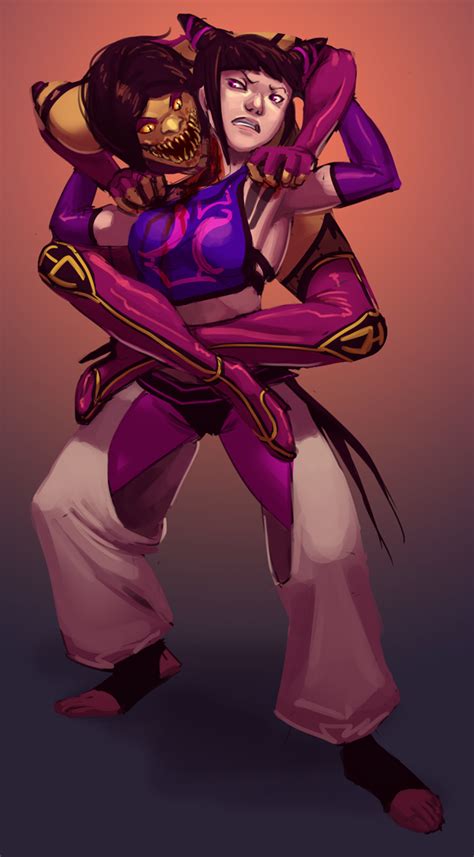 Han Juri And Mileena Street Fighter And More Drawn By Opic Oort