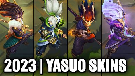 All Yasuo Skins Spotlight 2023 League Of Legends Youtube