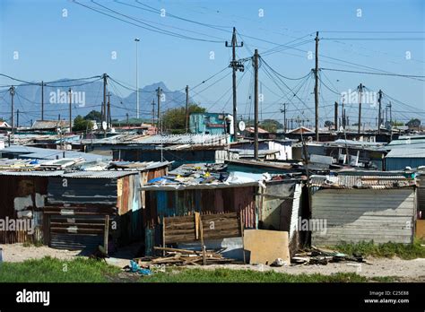 View Of Khayelitsha Township In Cape Town South Africa Stock Photo Alamy