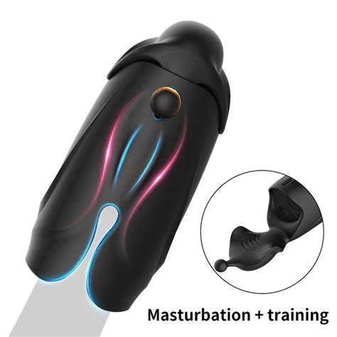 2020 newest automatic glans vibrator for men masturbator dildo vibrator penis trainer delay