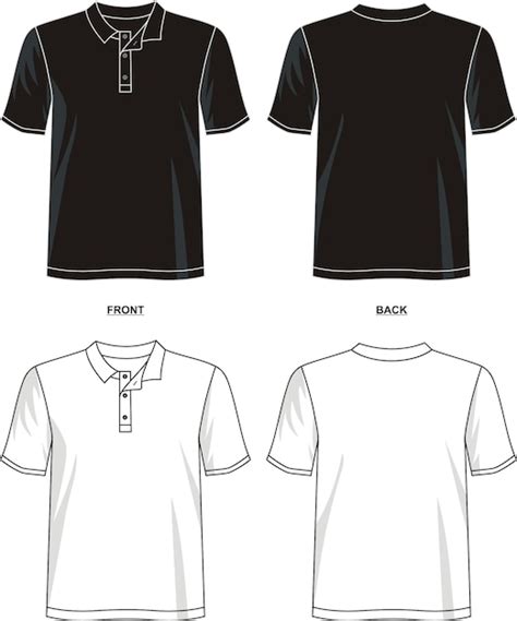 Polo T Shirt Template Premium Vector