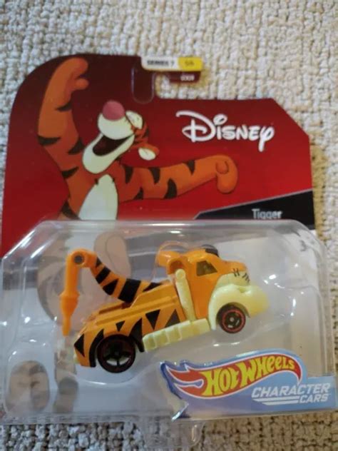 Disney Hot Wheels Character Cars Tigger Tow Truck 2018 Mattel 9 99 Picclick