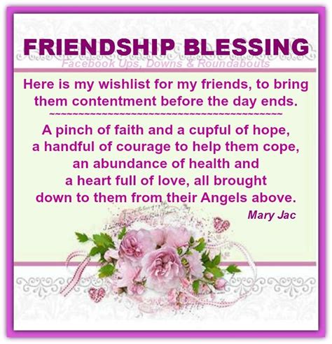 Friendship Blessing Here Is My Wishlist For My Friends To Bring Them