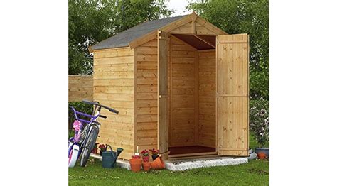 Billyoh 4 X 6 Ft Wooden Garden Shed Lean Green Home