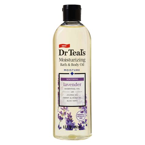 Dr Teals Pure Epsom Salt Body Oil Soothe And Sleep With Lavender 8 Oz
