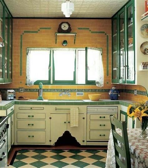 Antiques give your kitchen a layered feel and a story, says designer geneva. 17 Best images about Tiled countertops on Pinterest | Green tiles, Countertops and 1950s bathroom
