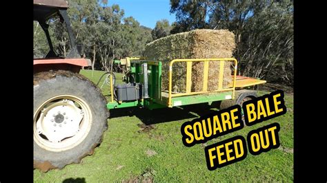 Jn And R Engineering Square Bale Feed Out Machine Youtube