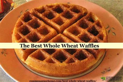 The Best Whole Wheat Waffles Plus An Easy Berry Sauce