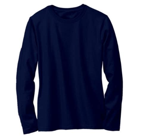 Download Kaos Polos Biru Navy Lengan Panjang - Kumpulan Model Kemeja
