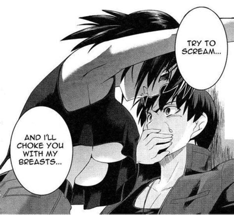 Try To Scream And I’ll Choke You With My Breasts Hentai Quotes Know Your Meme