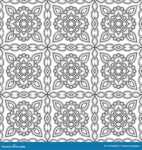 Abstract Pattern For Coloring Doodle Stock Illustration Illustration