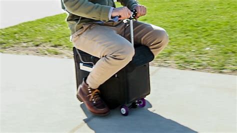 This Electric Scooter Suitcase Is The Lazy Traveling Mans Dream Bag Gq