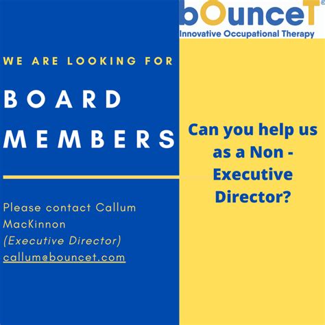 Recruiting Non Executive Directors Bounce Ot