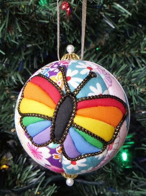 Rainbow Butterflies By Ornament Designs Christmas Ornaments Beaded