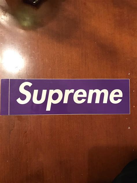 Supreme Supreme Three Six Mafia Purple Box Logo Sticker Fw12 Grailed