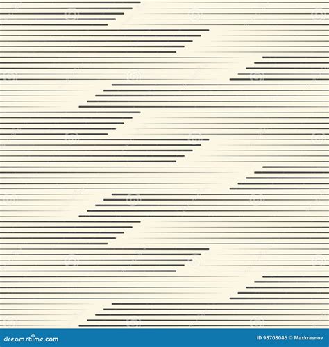 Seamless Horizontal Line Background Abstract Monochrome Texture Stock