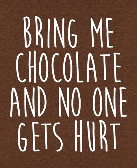 Bring Me Chocolate Funny Quote Art Print By Envyart X Small