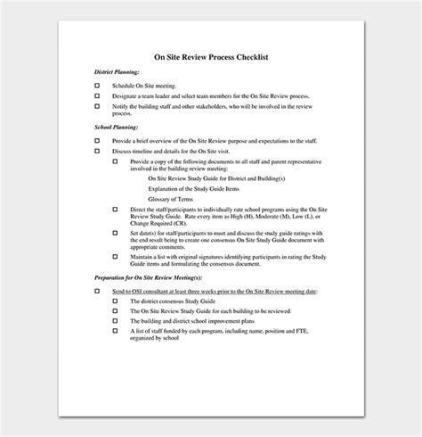 Process Checklist Template 20 Editable Checklists Excel Word Pdf